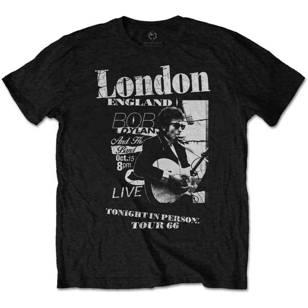 Bob Dylan - Scraps Heren Tshirt - Zwart